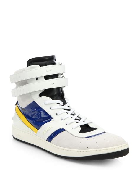 fendi sneakers herren|fendi designer high top sneakers.